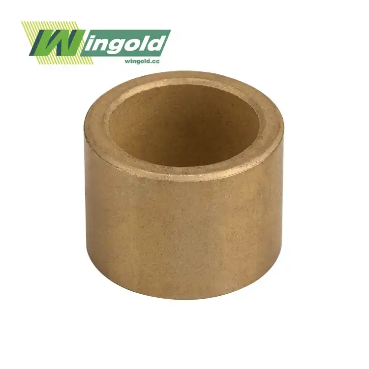 How often should sintered bronze bushings be lubricated?